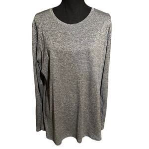 Eddie Bauer Gray Long Sleeve Activewear Top Women's Plus 2XL